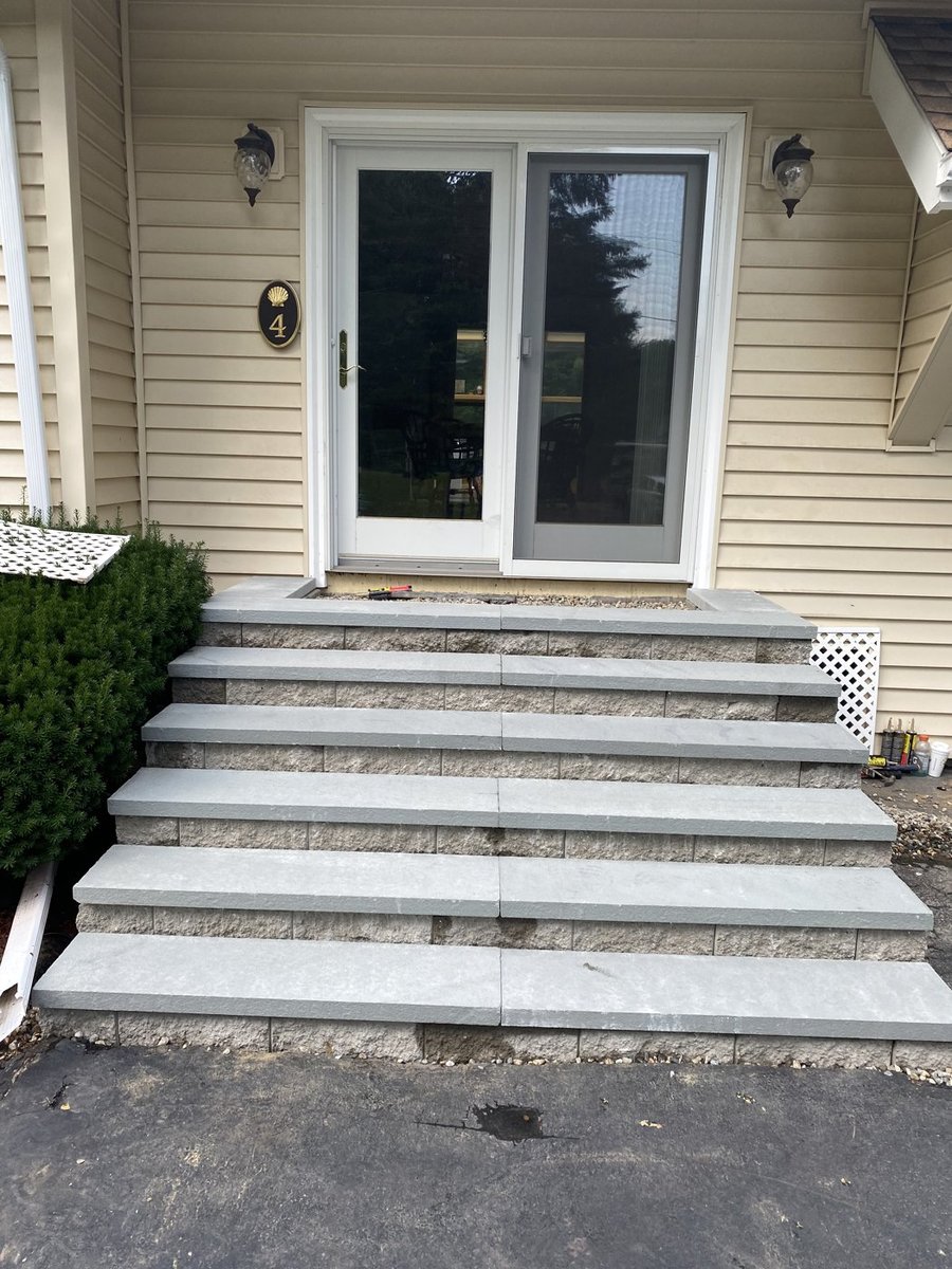 Natural stone masonry by DNA Landscaping in Westborough, Massachusetts