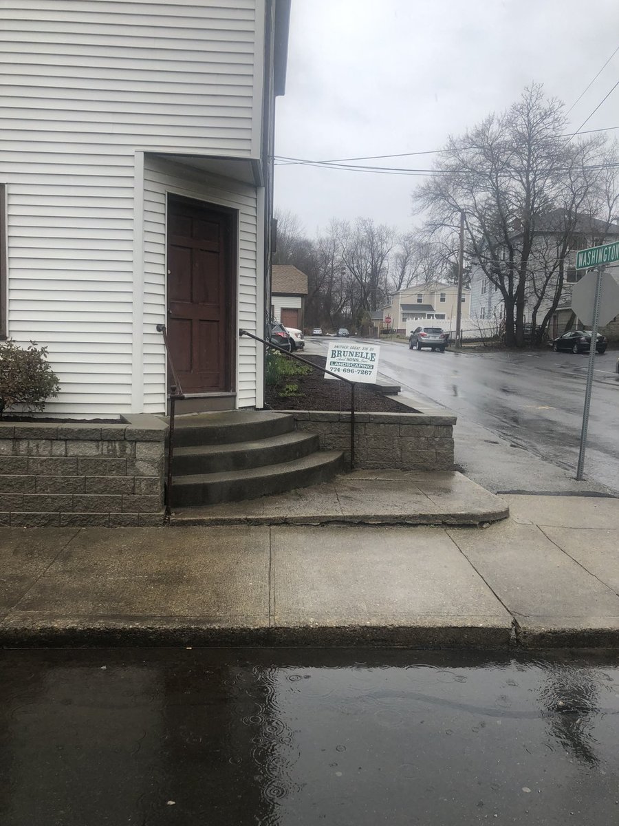 Retaining wall and landscape edging in Central Massachusetts